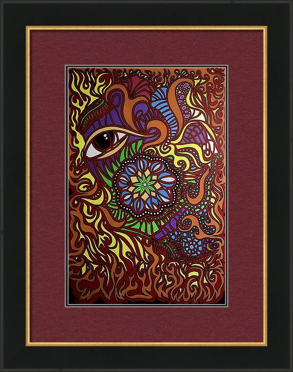 Image of Eyes of Fire Framed Archival Paper Print 16 x 24 inches